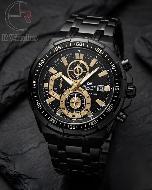 (OS28)⭐ Casio Edifice Black gold