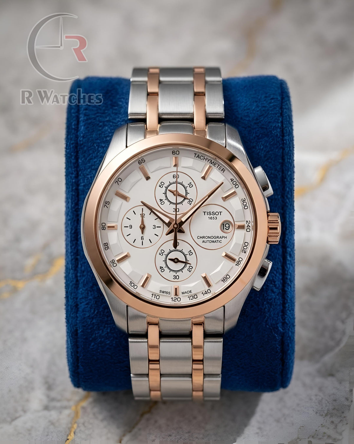 (OS25)⭐ Tissot dual tone white