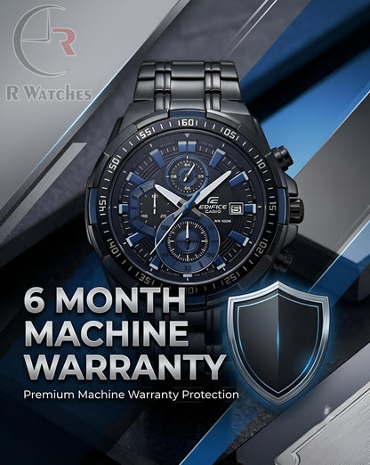 Edifice Black Blue – Premium Luxury Chronograph Watch