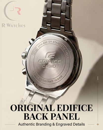 Edifice Silver Blue – Premium Luxury Chronograph Watch