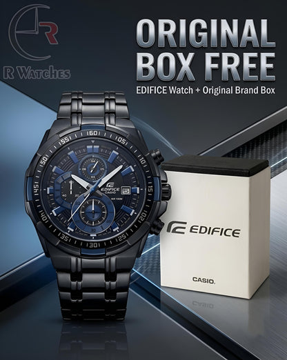 Edifice Black Blue – Premium Luxury Chronograph Watch