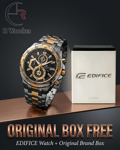 Edifice Dual Black – Premium Luxury Chronograph Watch
