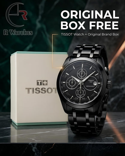 Tissot Full Black – Premium Luxury Chronograph Watch (6 Month Warrenty)
