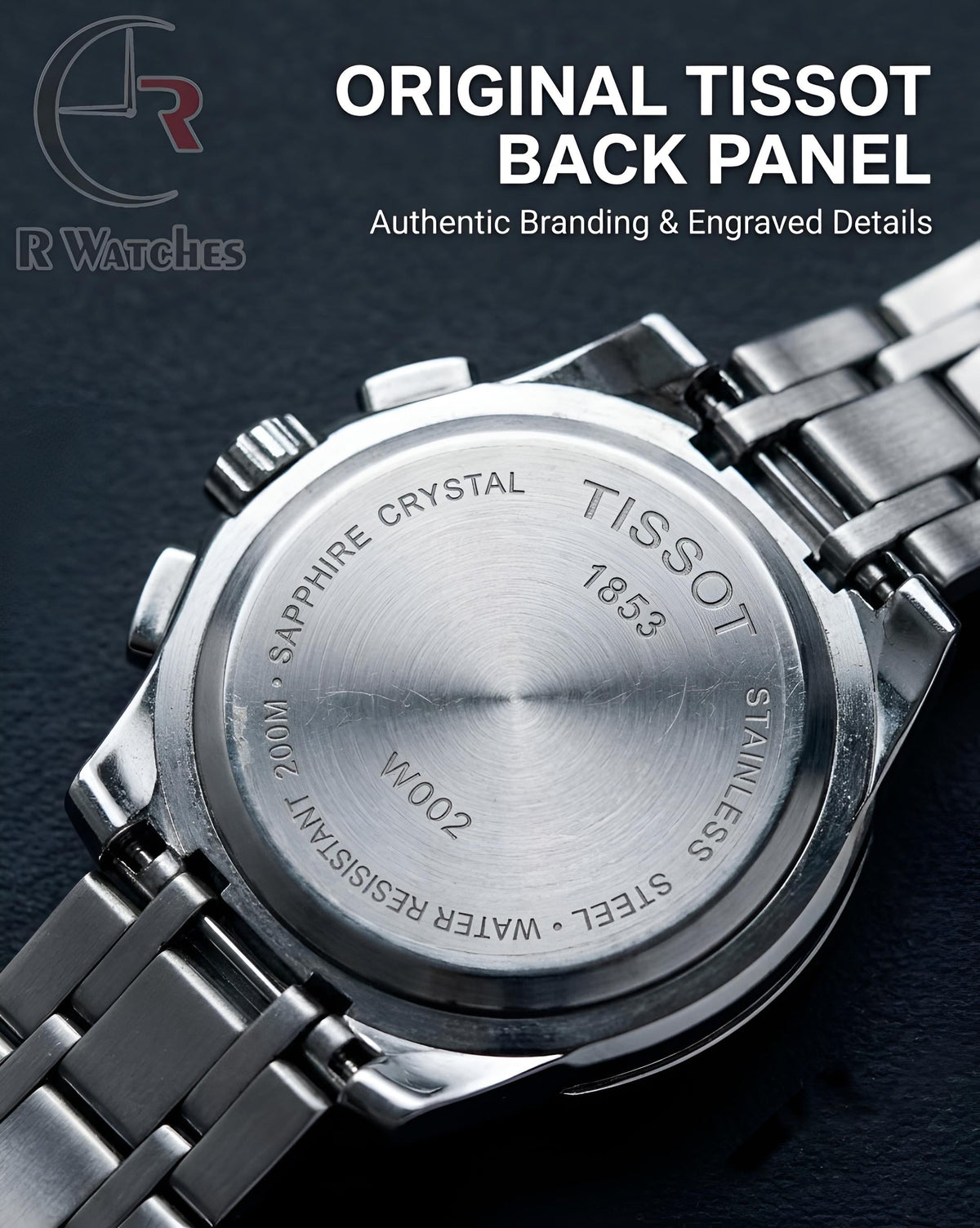 Tissot Silver White – Premium Luxury Chronograph Watch (6 Month Warrenty)