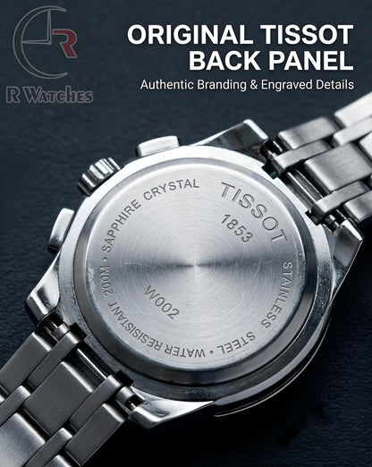 Tissot Silver White – Premium Luxury Chronograph Watch (6 Month Warrenty)
