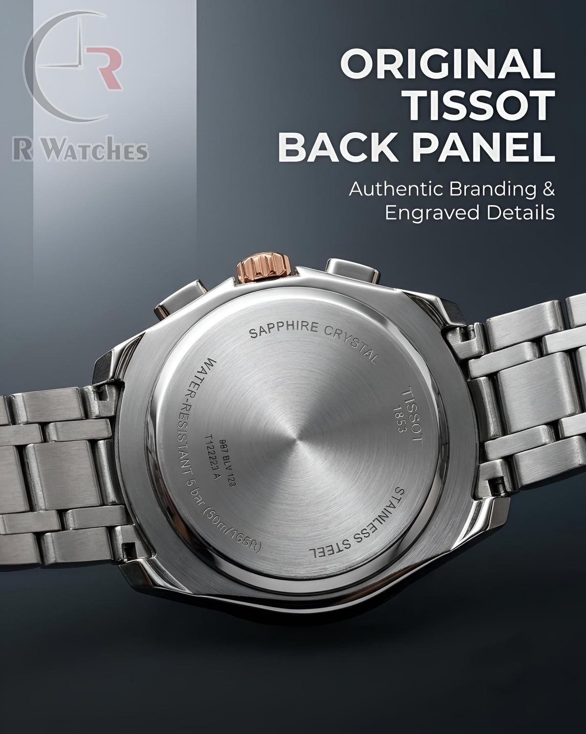 Tissot Dual Tone Black – Premium Luxury Chronograph Watch (6 Month Warrenty)