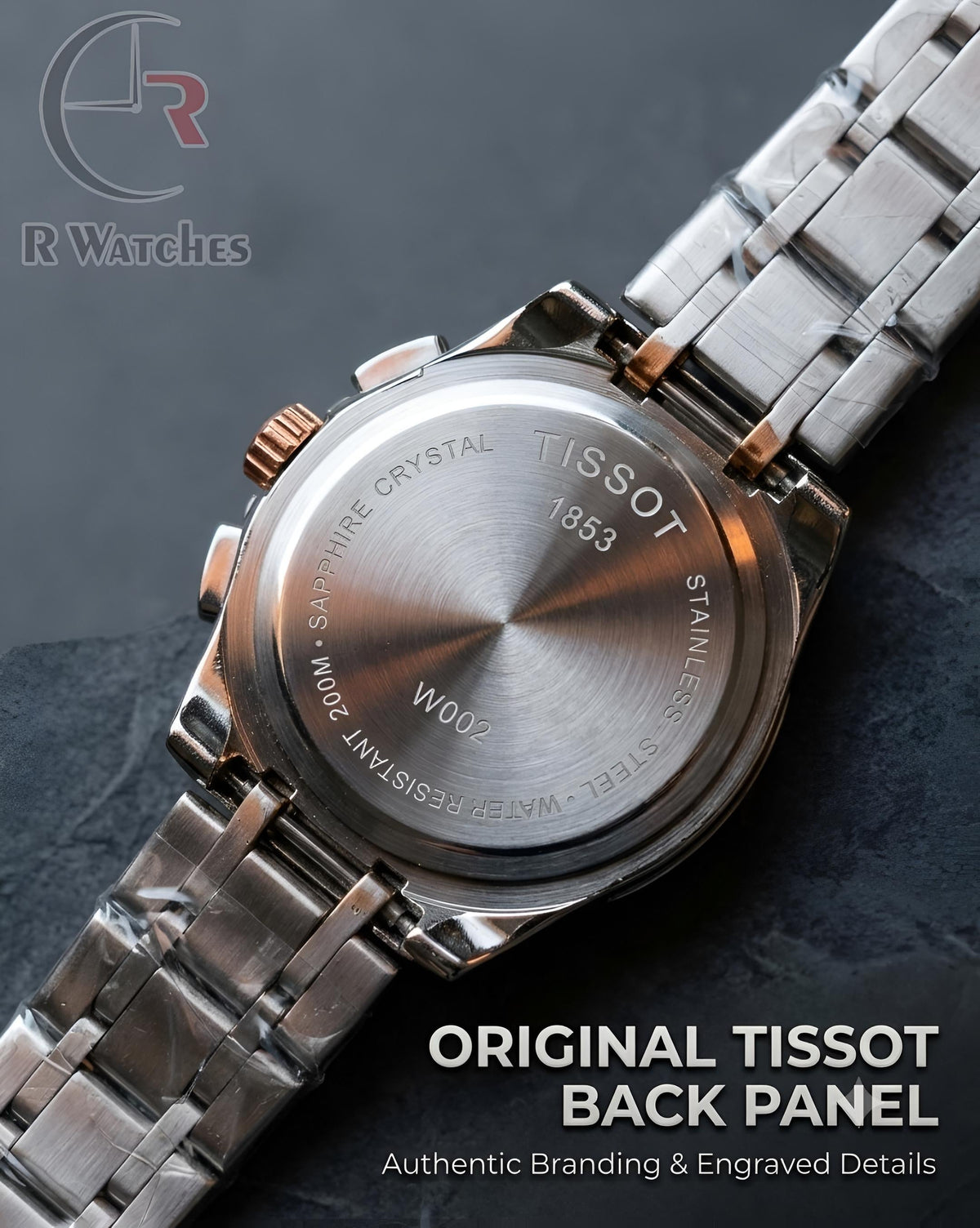 Tissot Dual Tone White – Premium Luxury Chronograph Watch (6 Month Warrenty)