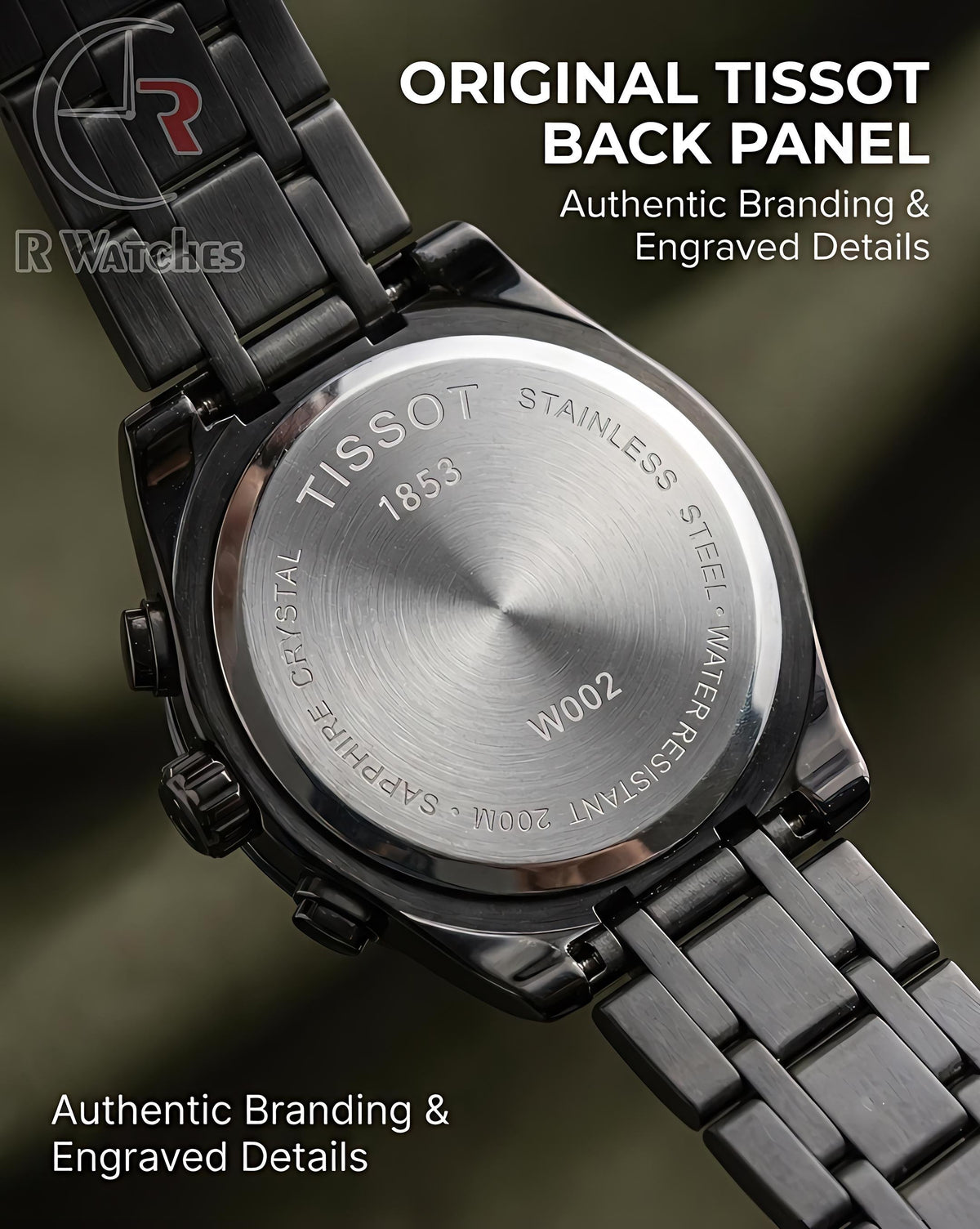 Tissot Full Black – Premium Luxury Chronograph Watch (6 Month Warrenty)