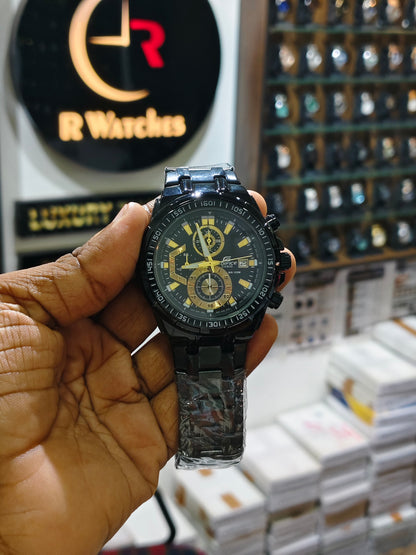 Edifice Black Gold – Premium Luxury Chronograph Watch